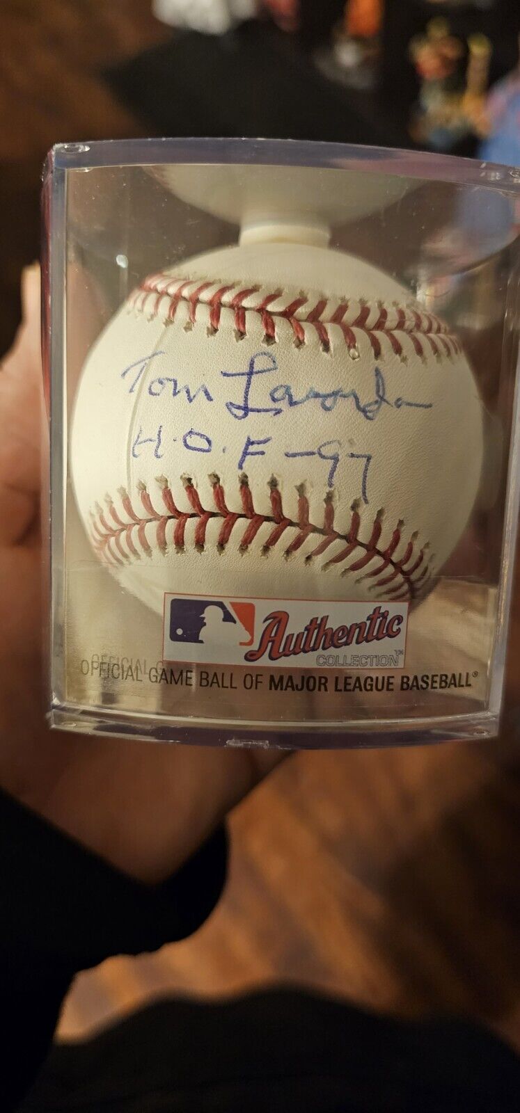 Tommy Lasorda Signed Rawlings Hall Of Fame Baseball Autograph 