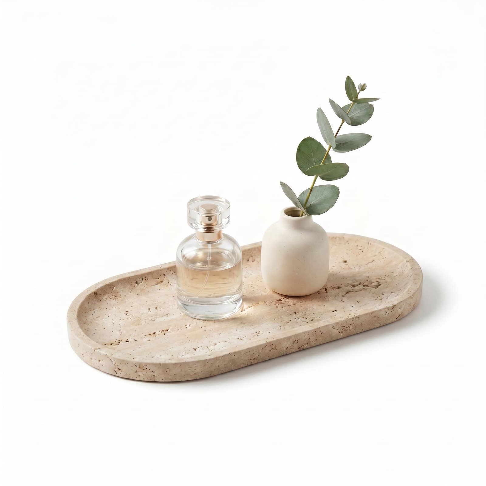 YKAJO Yellow Travertine Oval Marble Tray 9.8x4.7 Vanity Perfume Organizer YKAJO Yellow Travertine Oval Marble Tray 9.8x4.7 Vanity Perfume Organizer