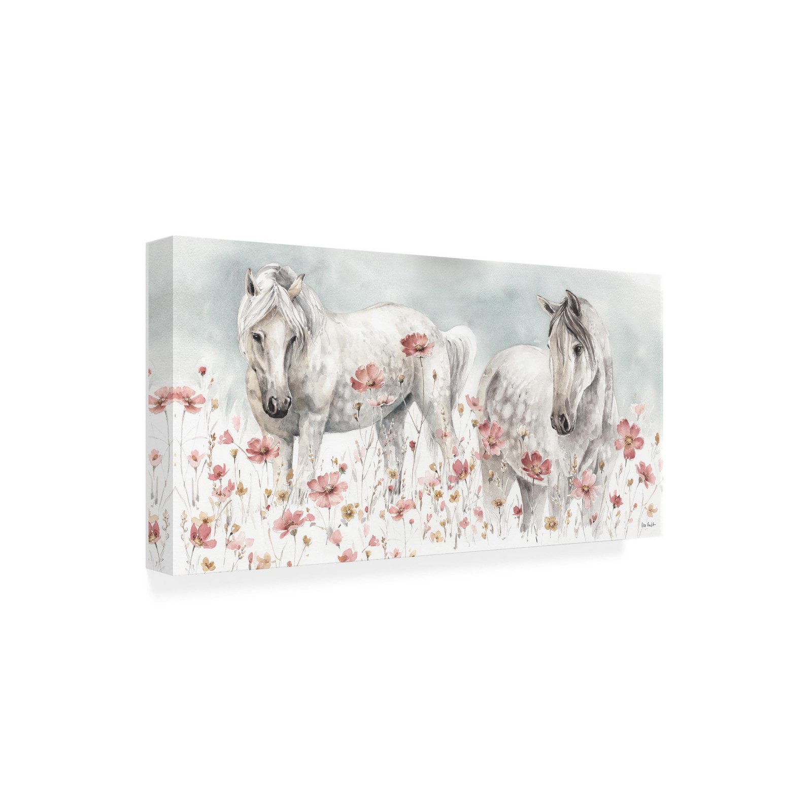 Trademark Fine Art Lisa Audit \'Wild Horses Iii\' Wrapped Canvas Wall Art 24x47