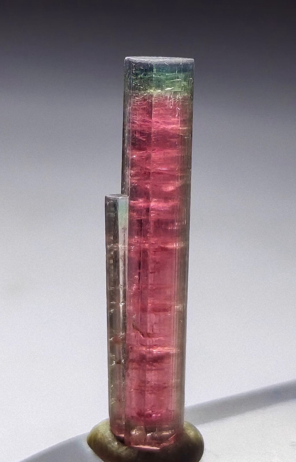 Watermelon Tourmaline Crystal Green Cap Natural Gemstone Mineral Crystals Watermelon Tourmaline Crystal Green Cap Natural Gemstone Mineral Crystals