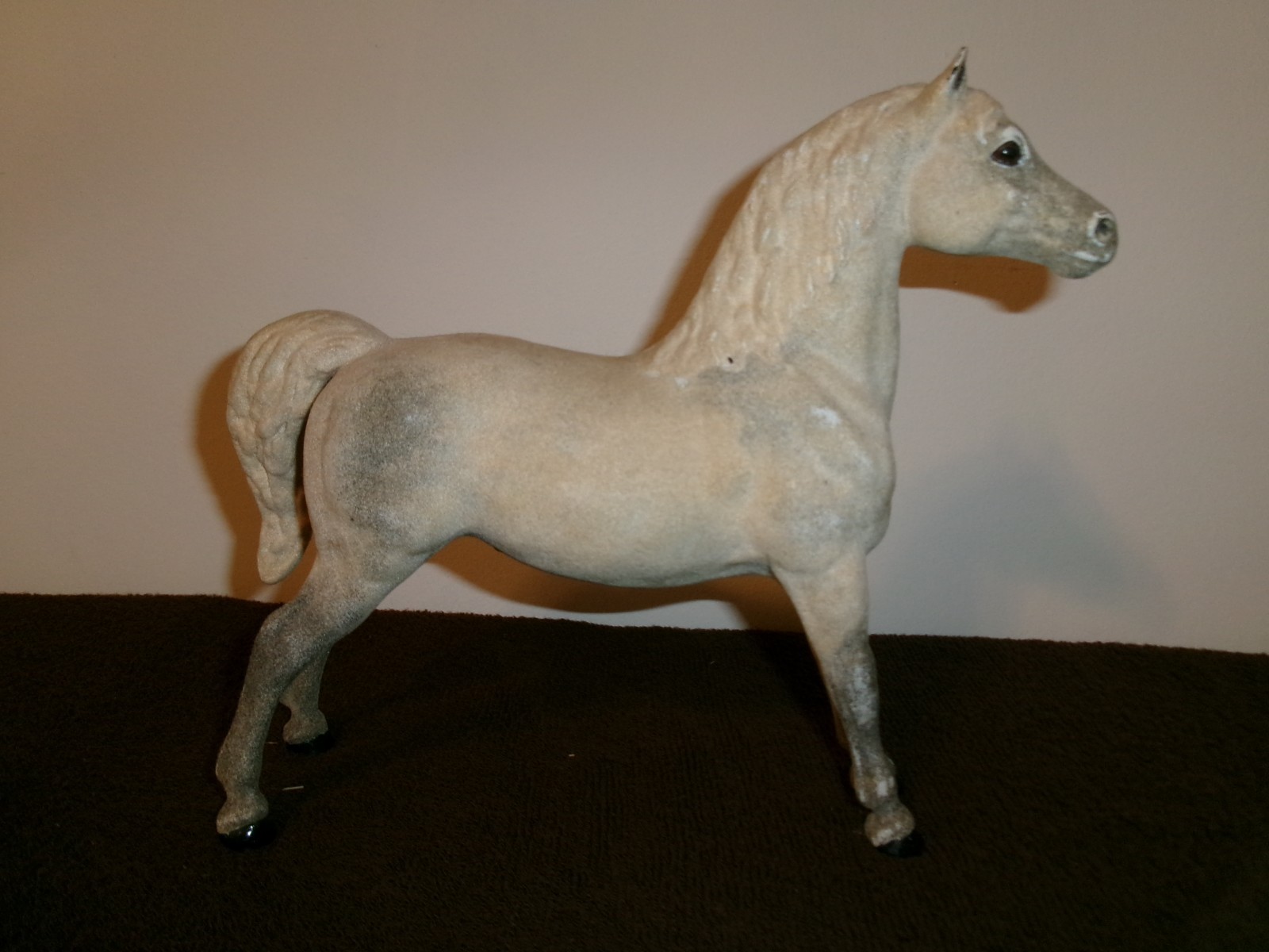 Breyer Vintage Rare Flocked Stretch Morgan Stallion Breyer Vintage Rare Flocked Stretch Morgan Stallion
