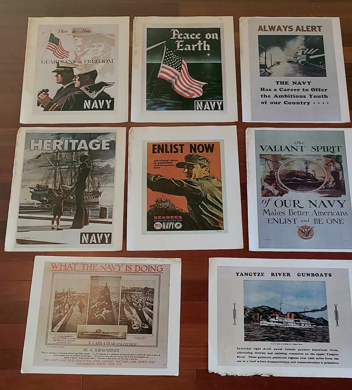 8pc Vintage 1970s Navy Recruiting Posters Bundle Lot 20x16 8pc Vintage 1970s Navy Recruiting Posters Bundle Lot 20x16