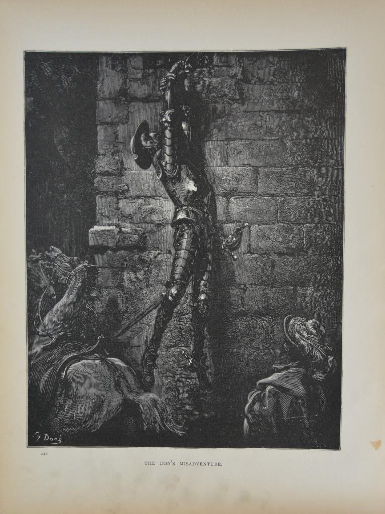 Antique Gustave Dore Art Print Don Quixote Don\'s Misadventure Original 1880 Antique Gustave Dore Art Print Don Quixote Don\'s Misadventure Original 1880