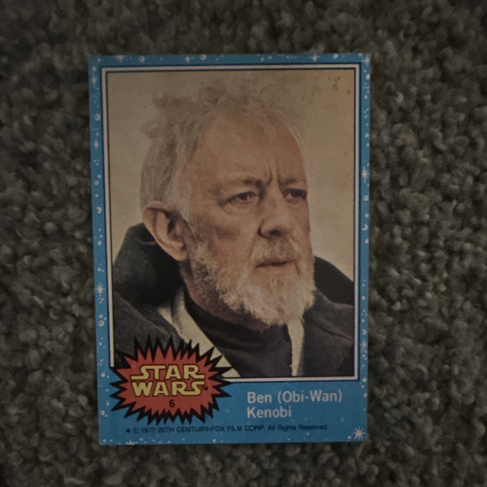 Topps 1977 Star Wars Base Set #6 Ben (Obi-Wan) Kenobi Trading Card NM Topps 1977 Star Wars Base Set #6 Ben (Obi-Wan) Kenobi Trading Card NM