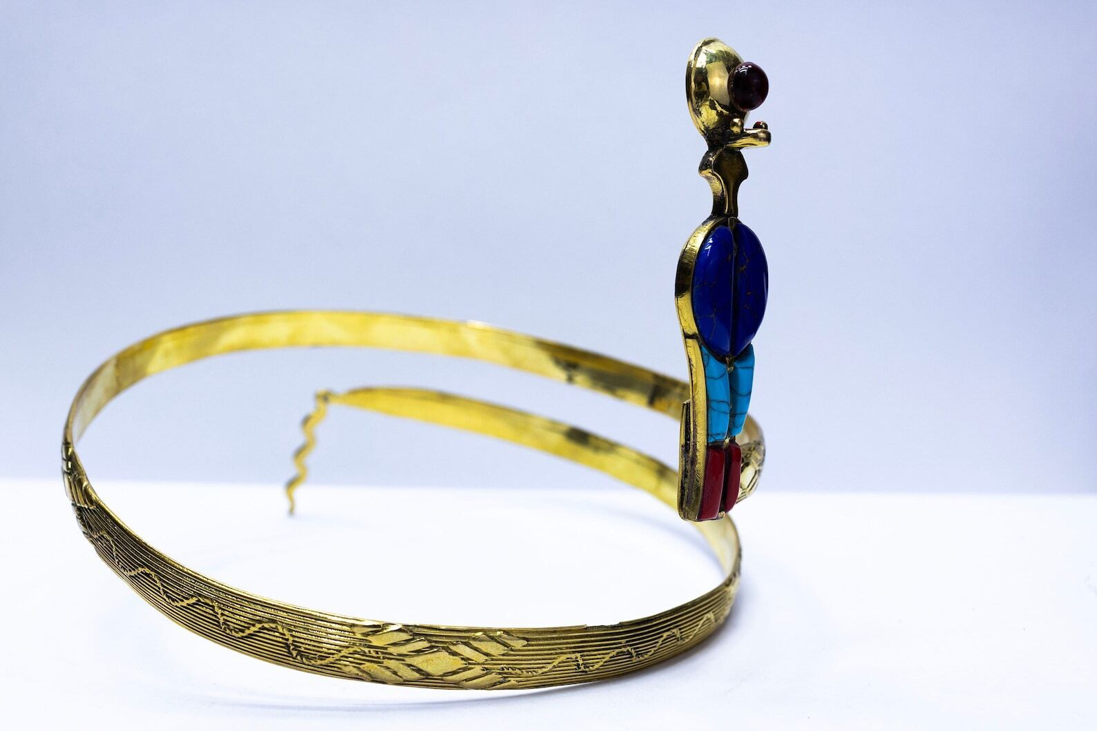Egyptian crown with the cobra, made in Egypt with care and love