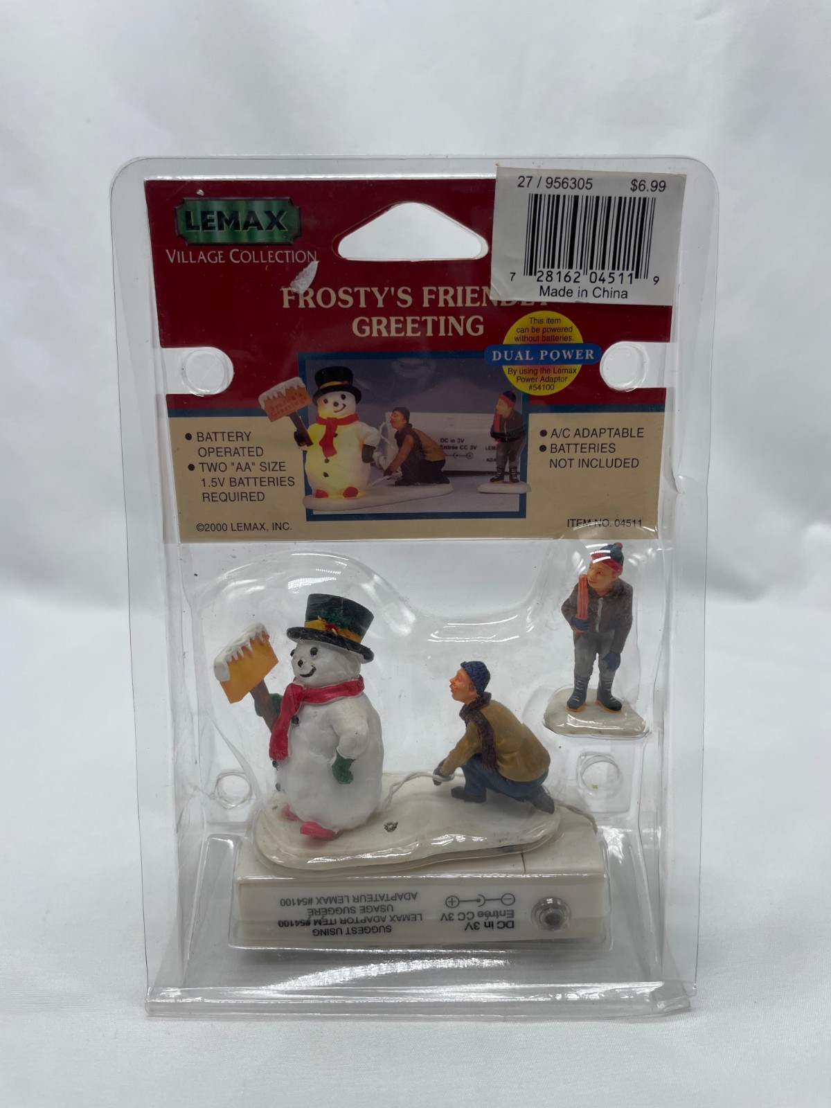 Lemax Christmas Village Collection Frosty's Friendly Greeting #04511A Dual Power Lemax Christmas Village Collection Frosty's Friendly Greeting #04511A Dual Power