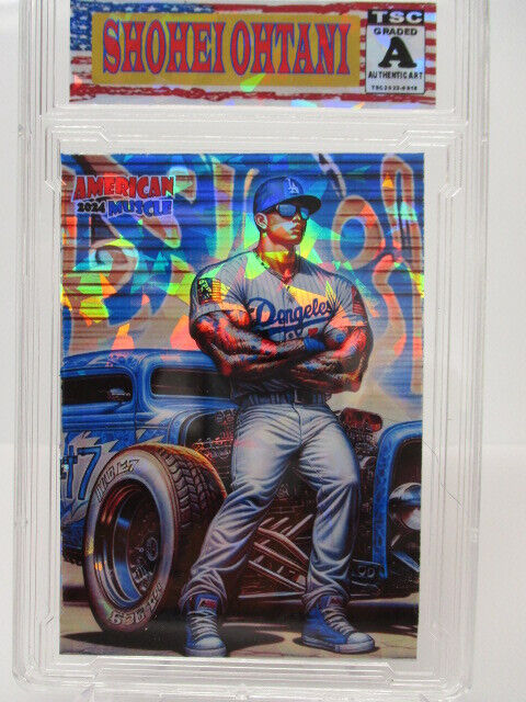 2024  Shohei Ohtani American Muscle SP/99  Ice Refractor Sport-Toonz zx2 rc