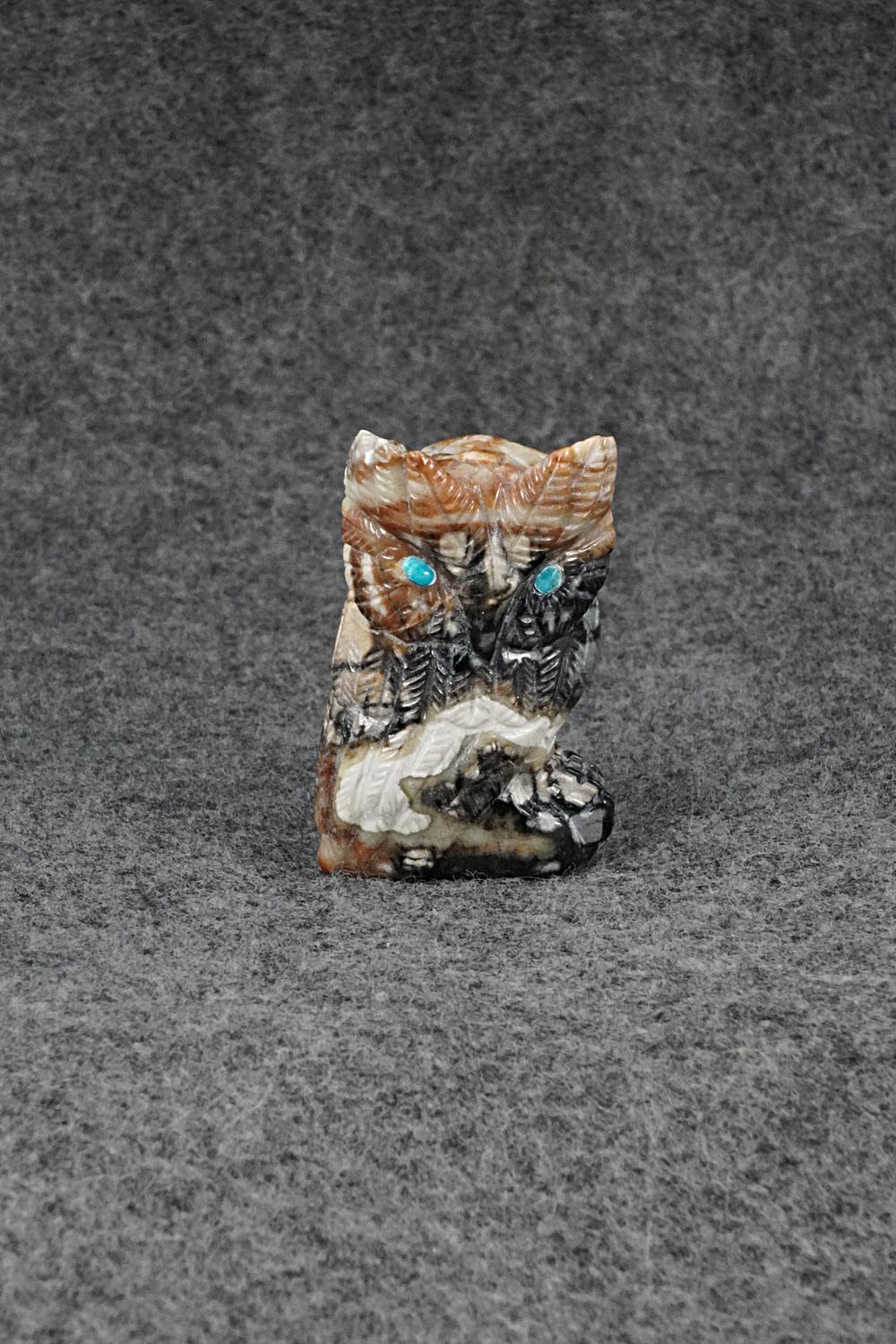 Owl Zuni Fetish Carving - Randy Lucio Owl Zuni Fetish Carving - Randy Lucio