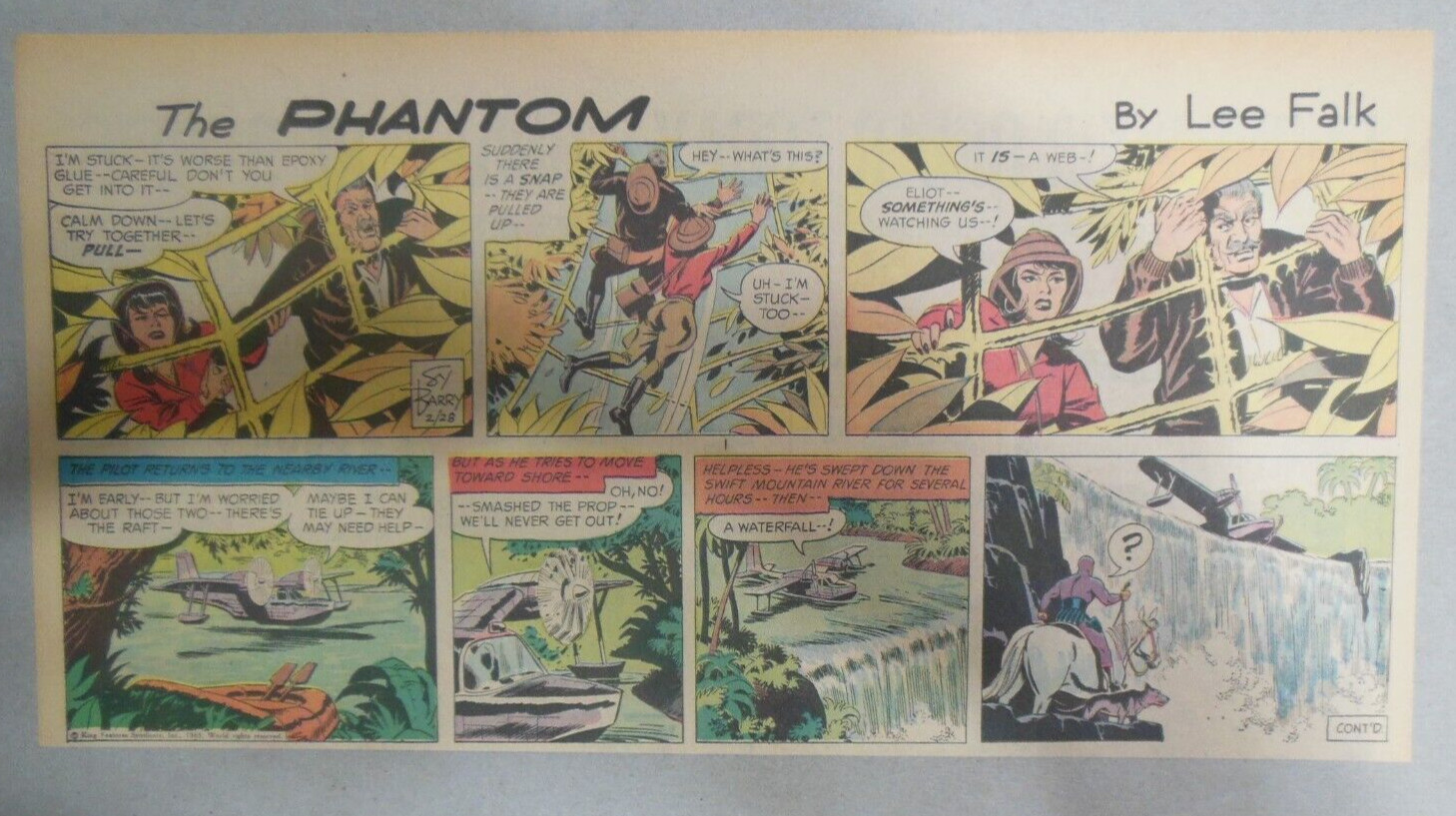 (43) The Phantom Sunday Pages by Lee Falk and Wilson McCoy 1965 Size: Most Third (43) The Phantom Sunday Pages by Lee Falk and Wilson McCoy 1965 Size: Most Third