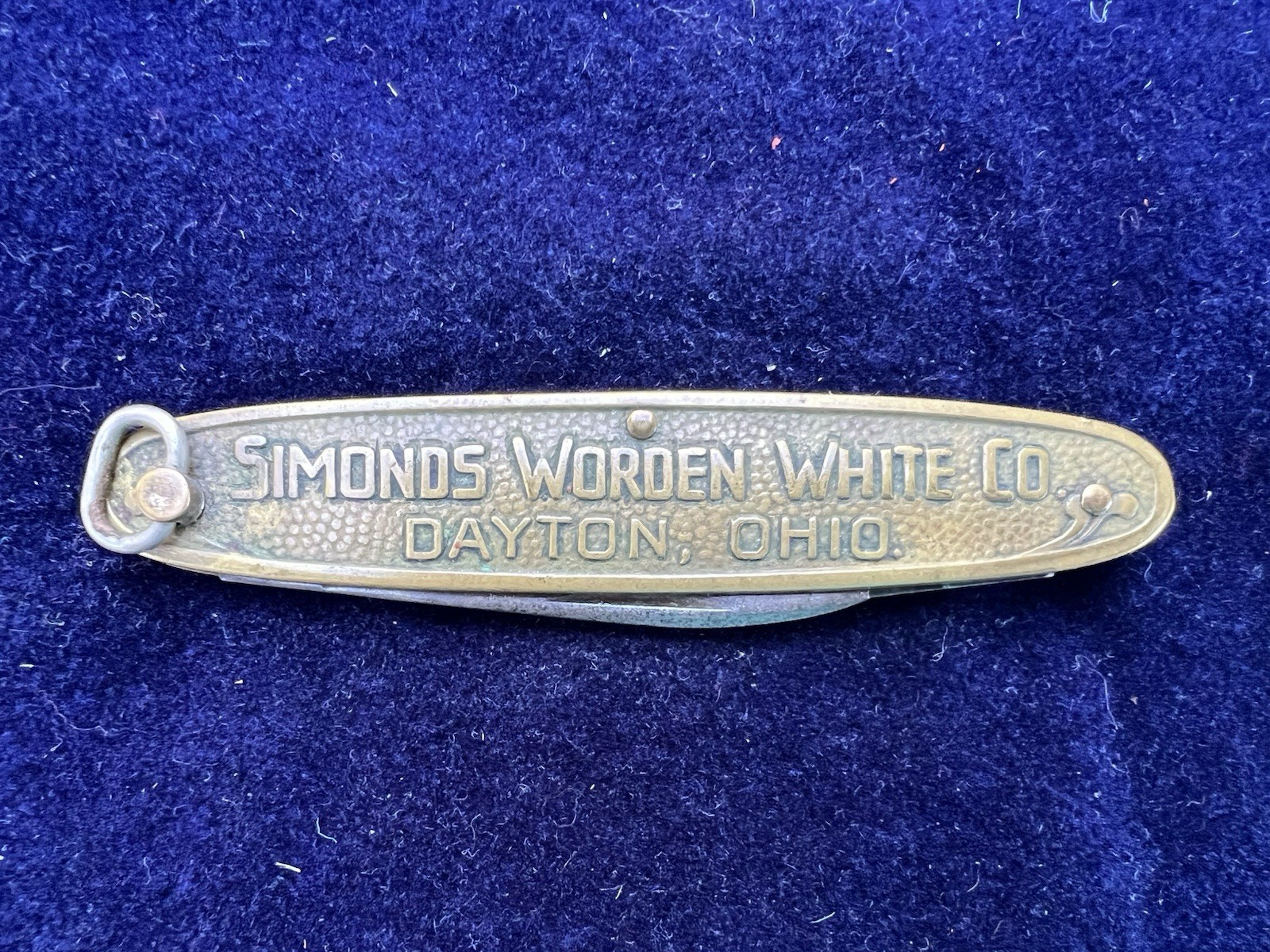 Vintage Simonds Worden White Co. Ring Turn Advertising Pocket Knife - Dayton, OH Vintage Simonds Worden White Co. Ring Turn Advertising Pocket Knife - Dayton, OH