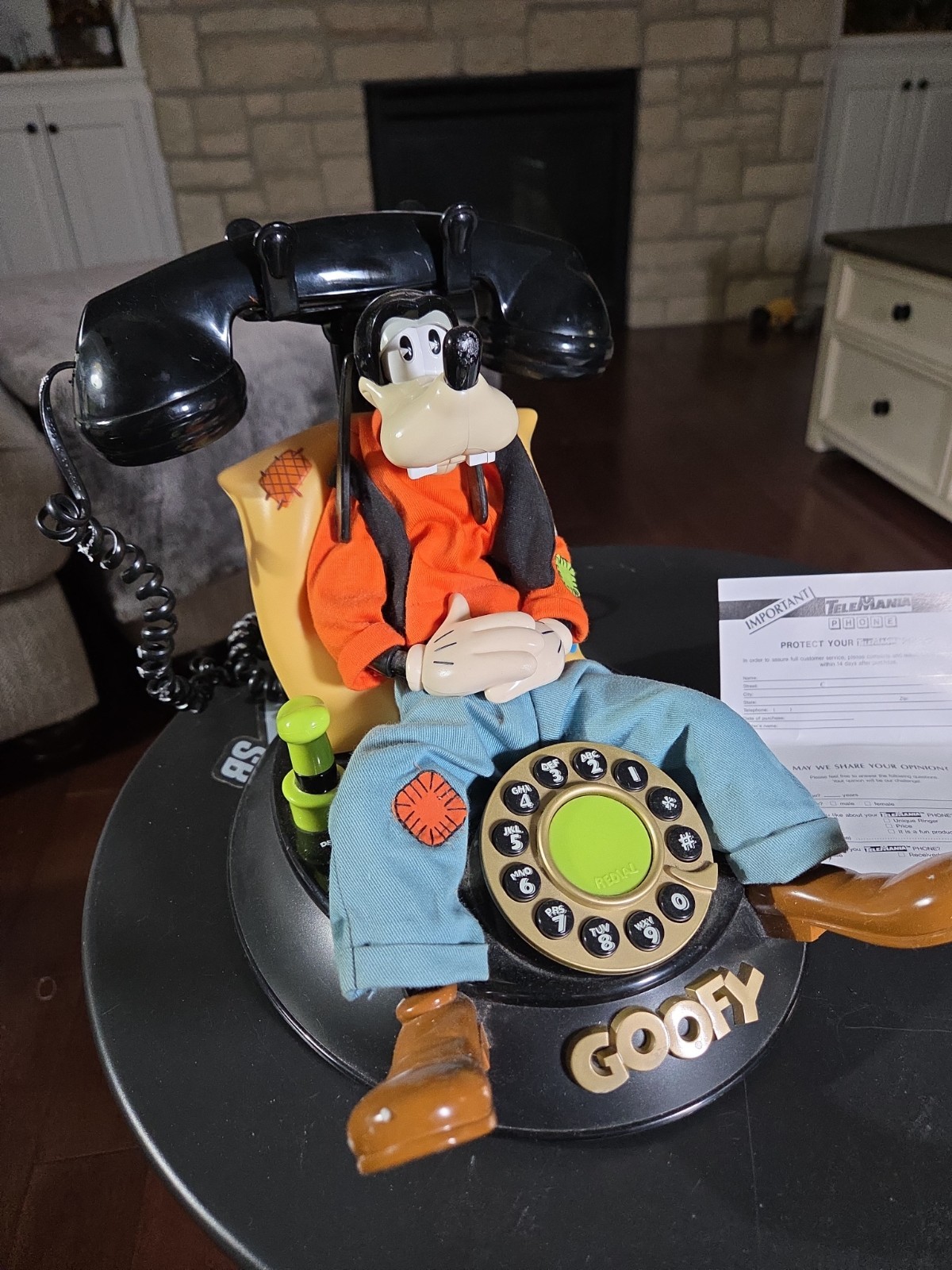 Vintage 1990s Telemania Goofy Animated Talking Telephone Disney Landline Phone Vintage 1990s Telemania Goofy Animated Talking Telephone Disney Landline Phone