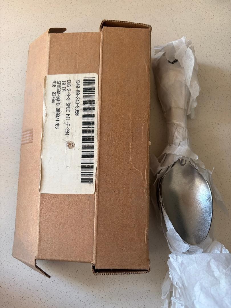 10 Vintage US Army Mess Spoon Military Stainless Utensil Silverware 10 Vintage US Army Mess Spoon Military Stainless Utensil Silverware