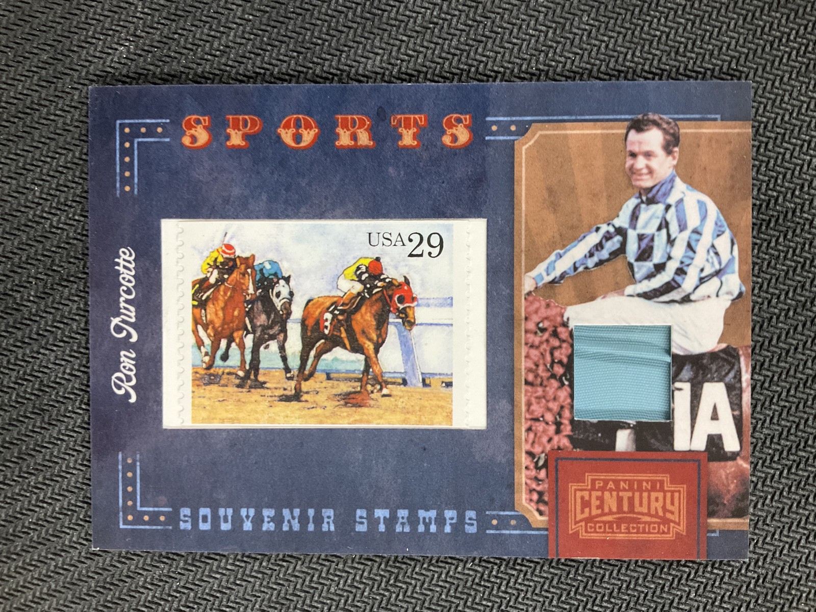 2010 Panini Century Collection #1 Ron Turcotte Stamp /250