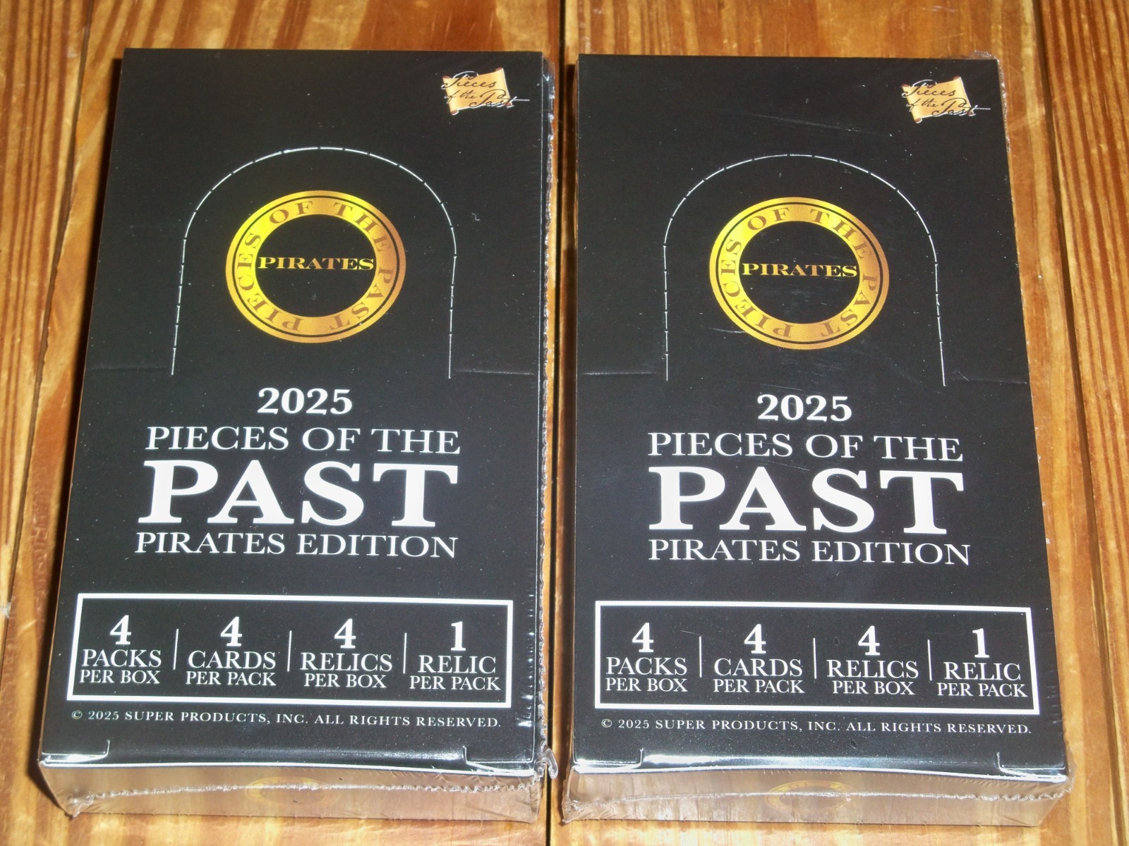 2 Sealed Boxes -- 2025 PIECES OF THE PAST -- PIRATES Edition Box 2 Sealed Boxes -- 2025 PIECES OF THE PAST -- PIRATES Edition Box
