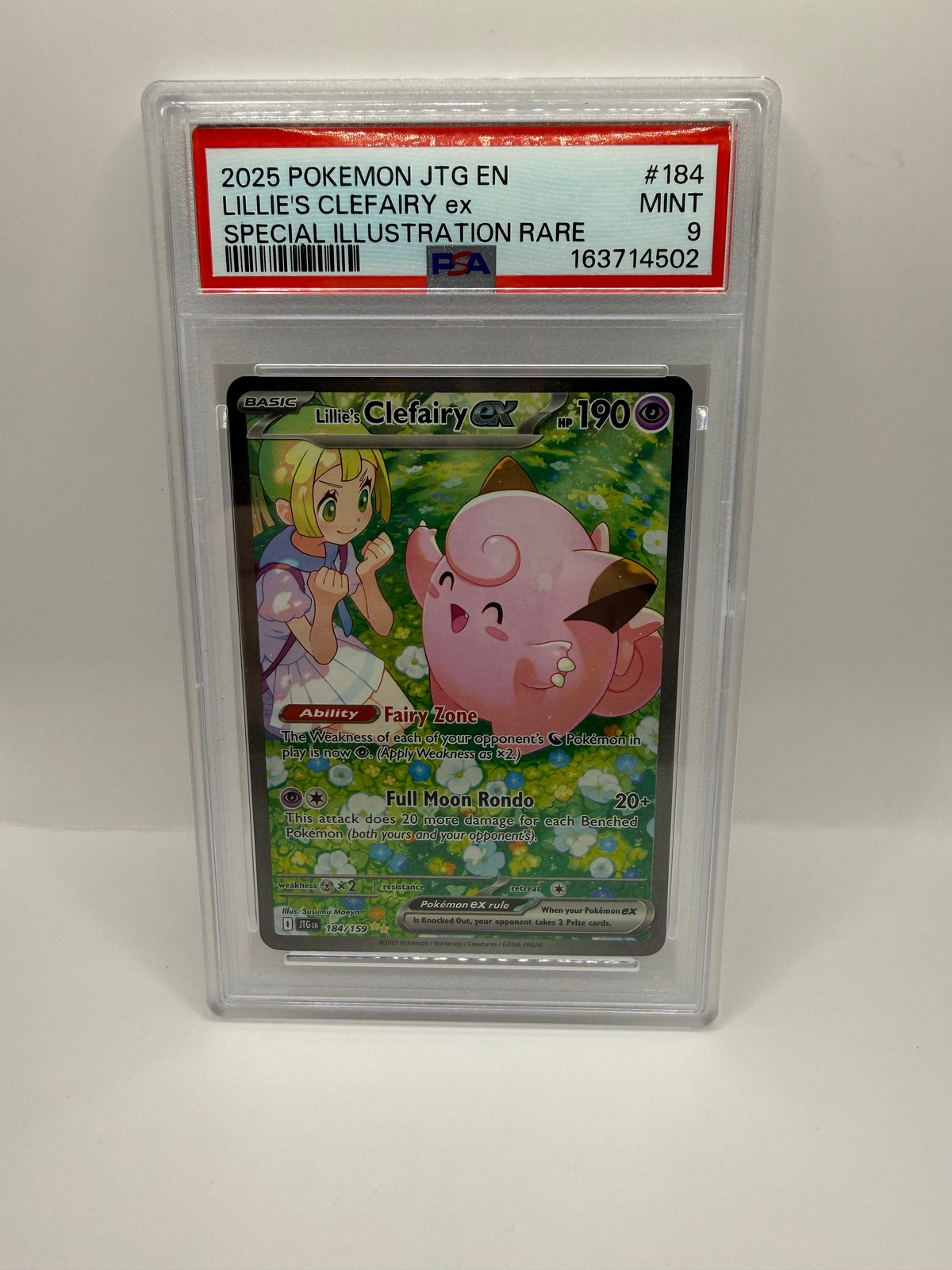 Lillie’s Clefairy Ex #184 - PSA 9