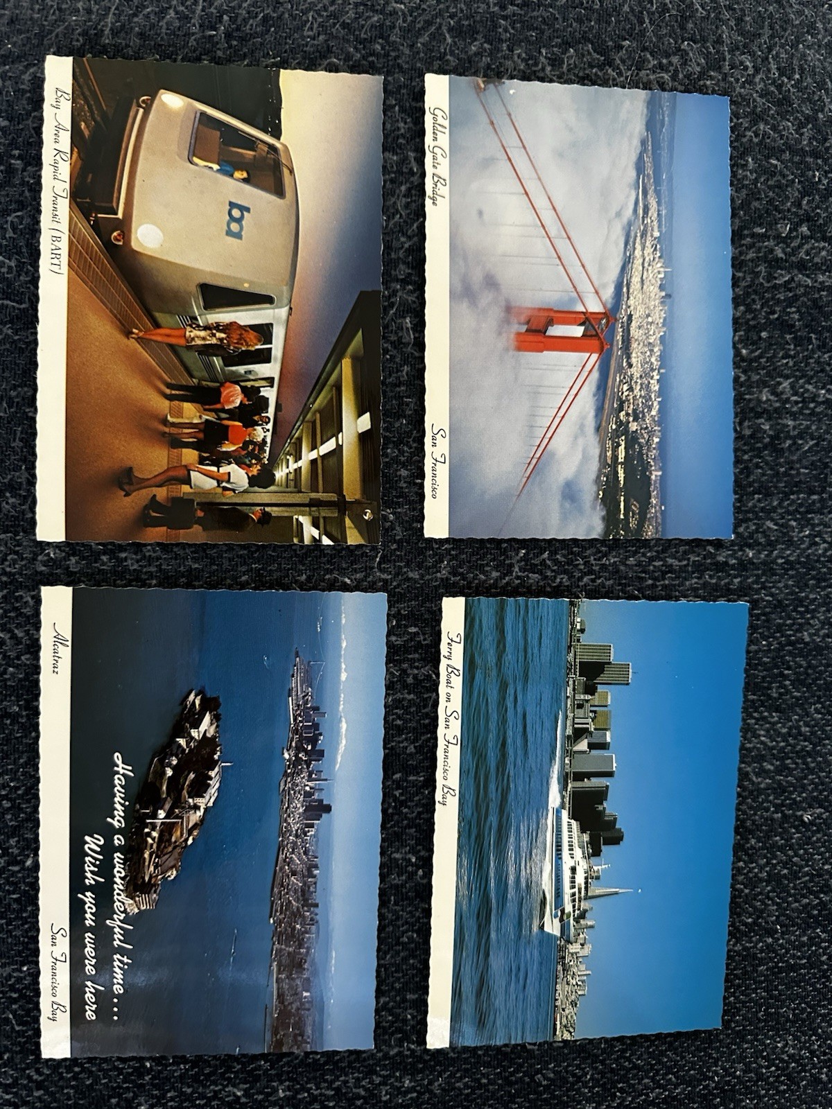 VTG Vintage San Francisco Postcard Set Of 4 Mirro-Krome Card VTG Vintage San Francisco Postcard Set Of 4 Mirro-Krome Card