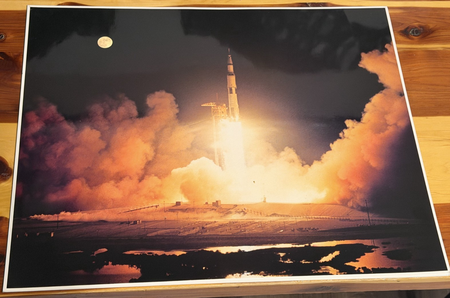 Vintage NASA Apollo 17 Launch 16x20 Impact Photography Print #1324 1981 Vintage NASA Apollo 17 Launch 16x20 Impact Photography Print #1324 1981