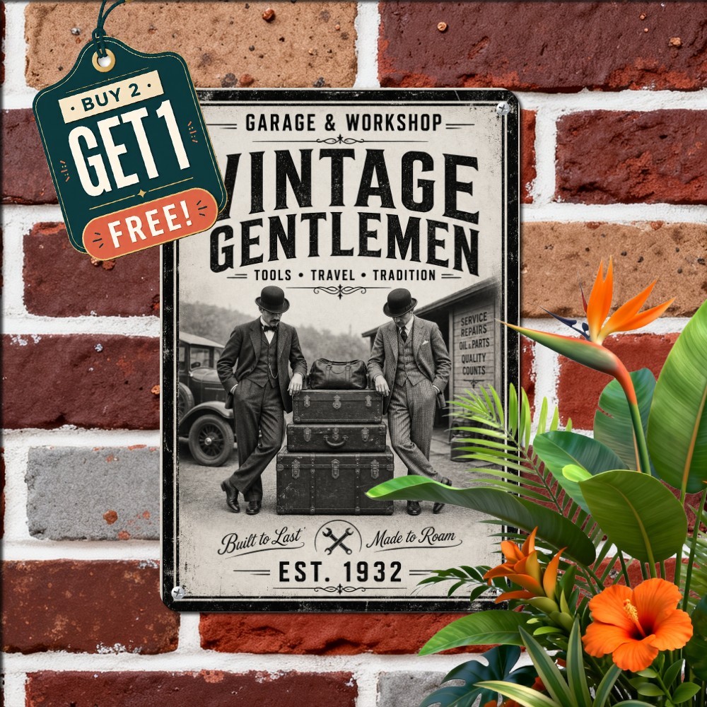 Classic Comedy Duo Film Tin Sign Golden Age Cinema Room Metal Wall Plaque