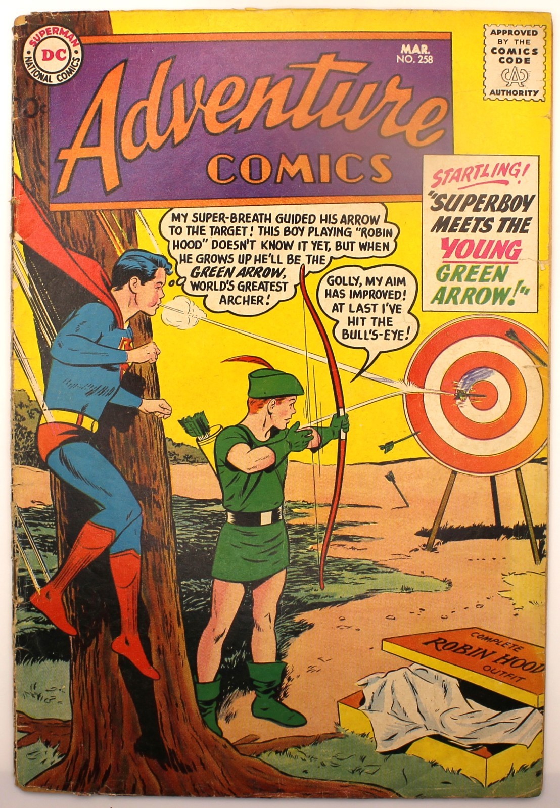 Adventure Comics #258 (DC Comics March 1959)π issue VG 4.0 Adventure Comics #258 (DC Comics March 1959)π issue VG 4.0