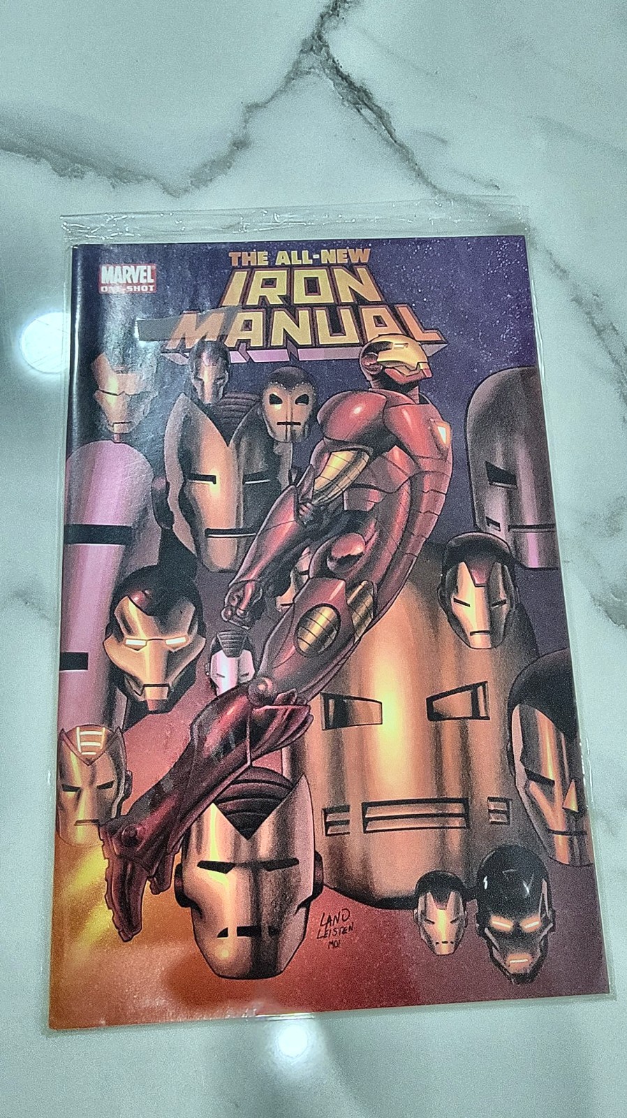 The All-New Iron Manual One-Shot (2008) Marvel Handbook Greg Land Cover NM