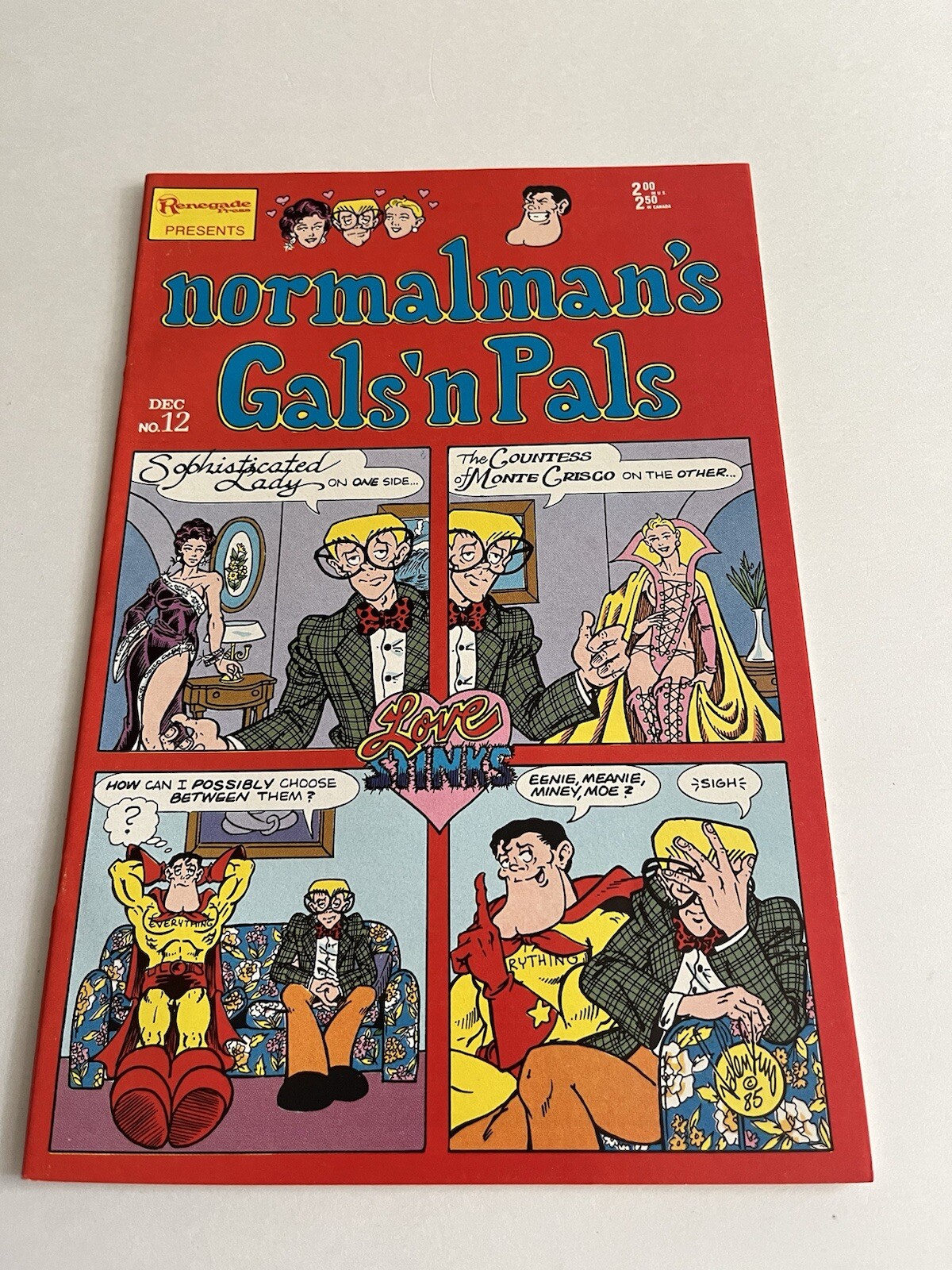 Normalman\'s Gals\'n Pals #12 Renegade Press 1985 Archie Homage Cover NM-