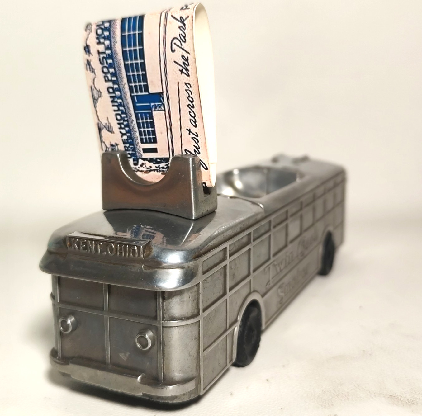 AC Williams Twin Coach Smoker Bus Ashtray Figural 8.5\