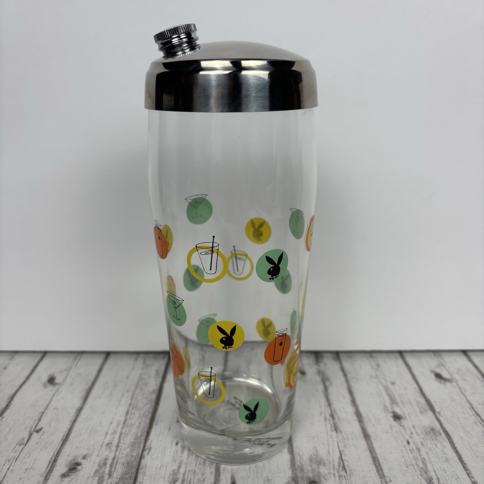 Vintage Playboy Glass/Chrome Cocktail Shaker Playboy Bunny Vintage Playboy Glass/Chrome Cocktail Shaker Playboy Bunny