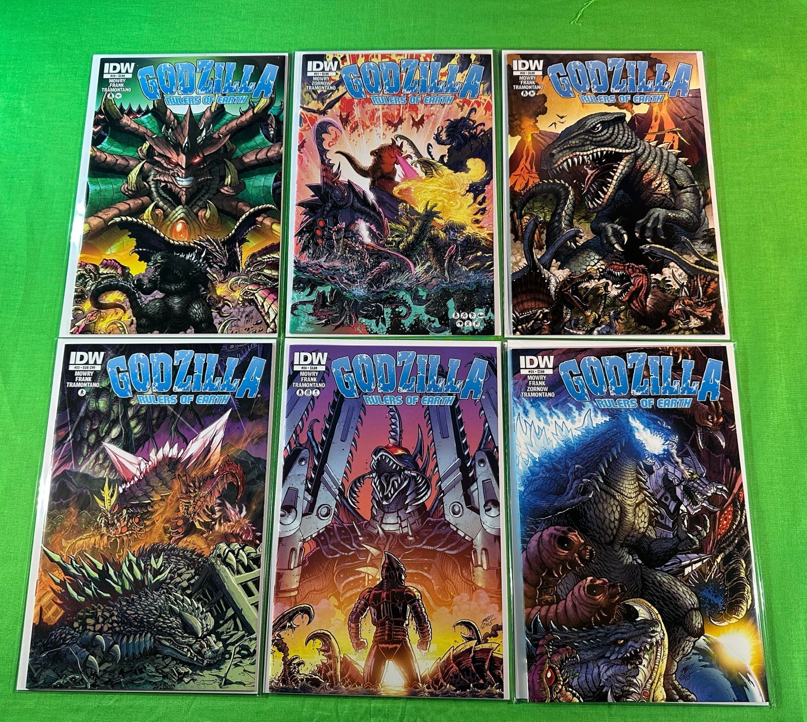 GODZILLA RULERS OF THE EARTH #20-25 NM (IDW 2014) All Monsters Attack Wraparound