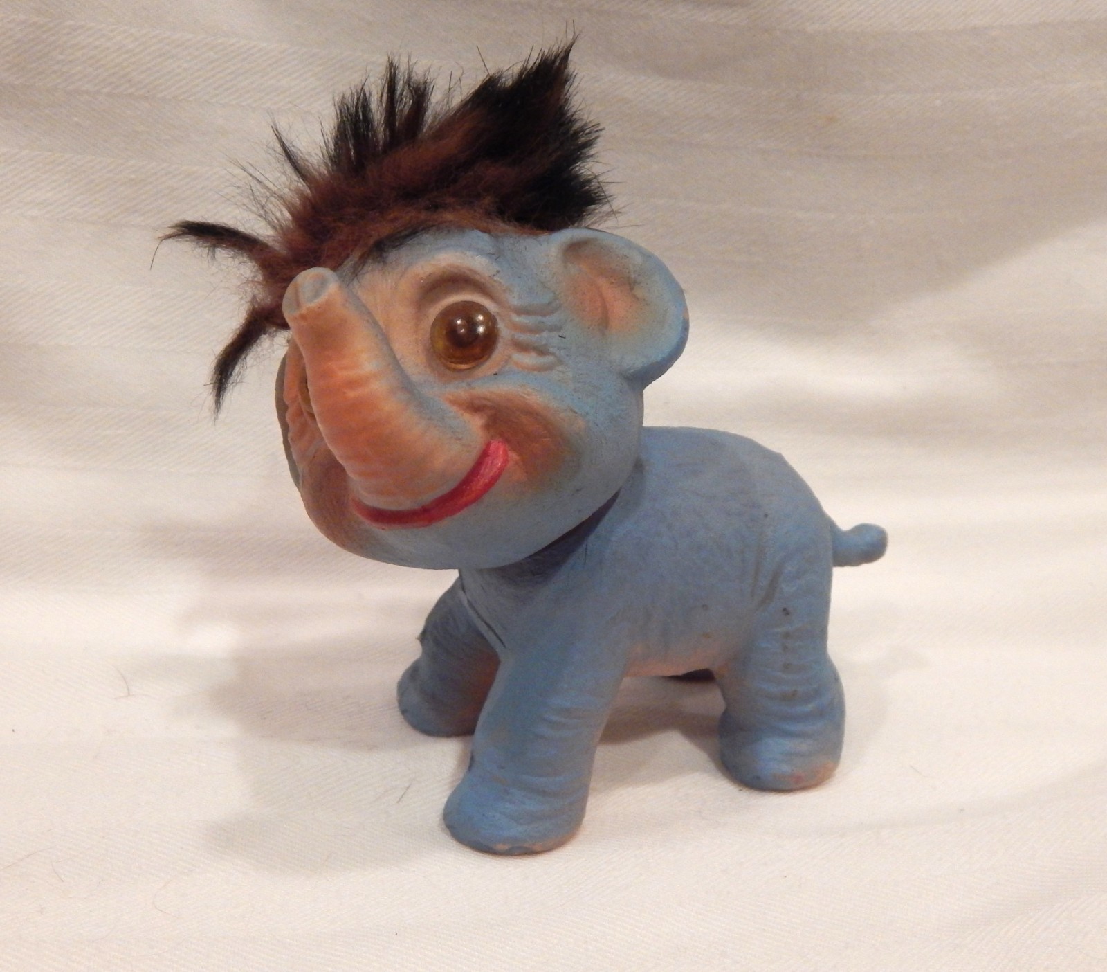 Vintage Japan Blue Elephant Troll Figure Vintage Japan Blue Elephant Troll Figure