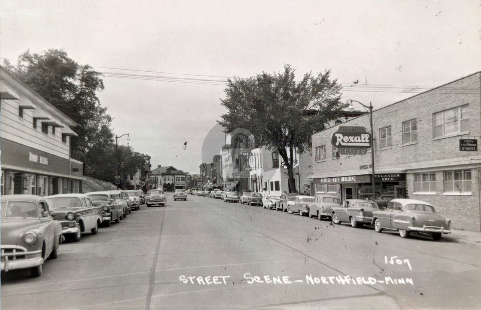 Division Street Scene in Northfield Minnesota c1950s RPPC Photo Postcard COPY Division Street Scene in Northfield Minnesota c1950s RPPC Photo Postcard COPY