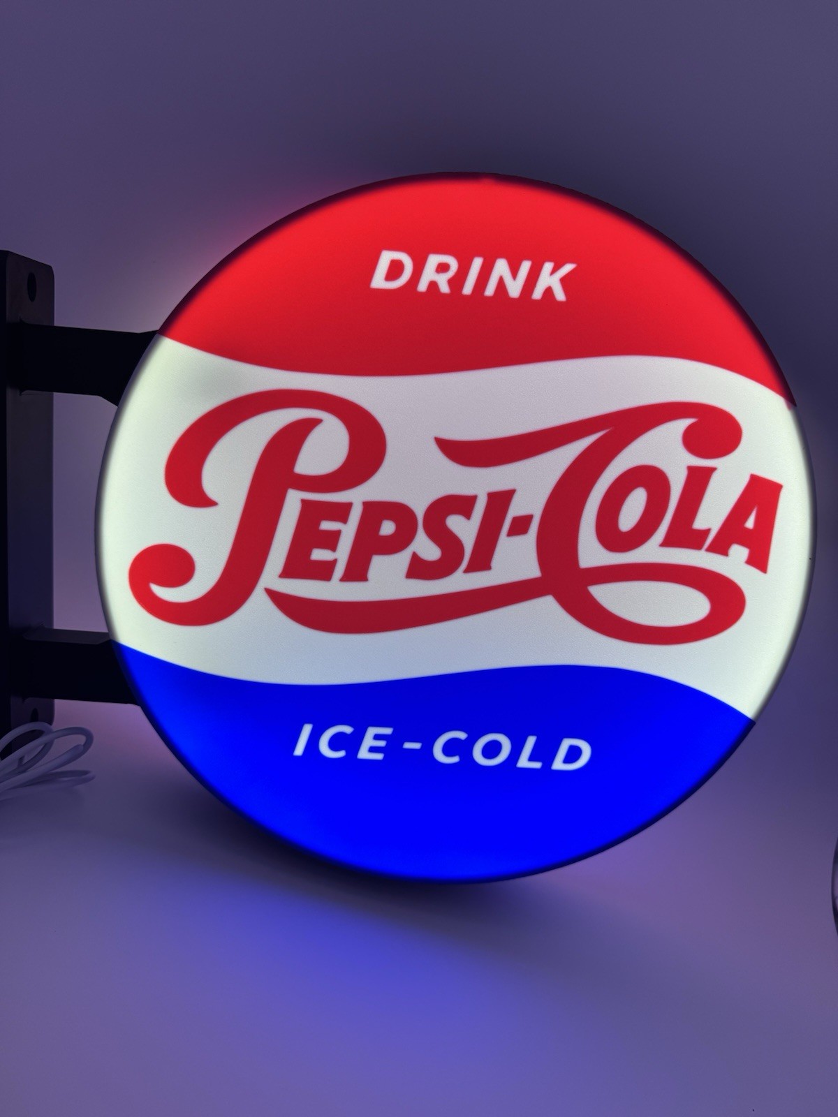 Pepsi Cola Pub Style Dual Side Light Up LED Sign Bar Man Cave Wall Decor Pepsi Cola Pub Style Dual Side Light Up LED Sign Bar Man Cave Wall Decor