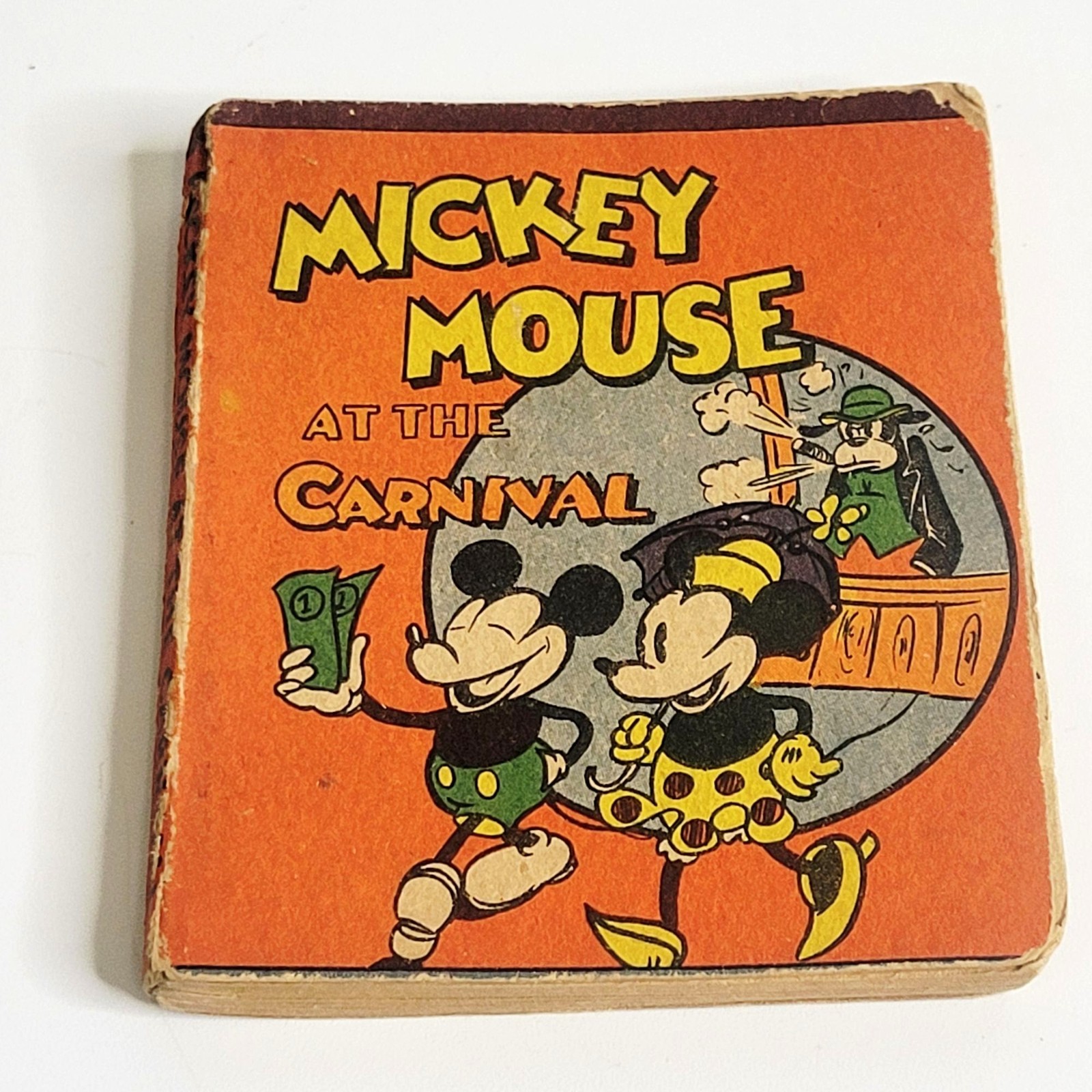 Vintage 1934 Mickey Mouse at the Carnival Whitman Walt Disney Little Book Vintage 1934 Mickey Mouse at the Carnival Whitman Walt Disney Little Book