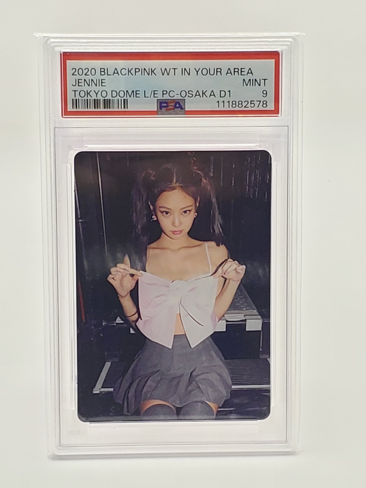 BLACKPINK 2019-2020 WORLD TOUR IN YOUR AREA Tokyo Jennie Photocard Osaka PSA 9 BLACKPINK 2019-2020 WORLD TOUR IN YOUR AREA Tokyo Jennie Photocard Osaka PSA 9