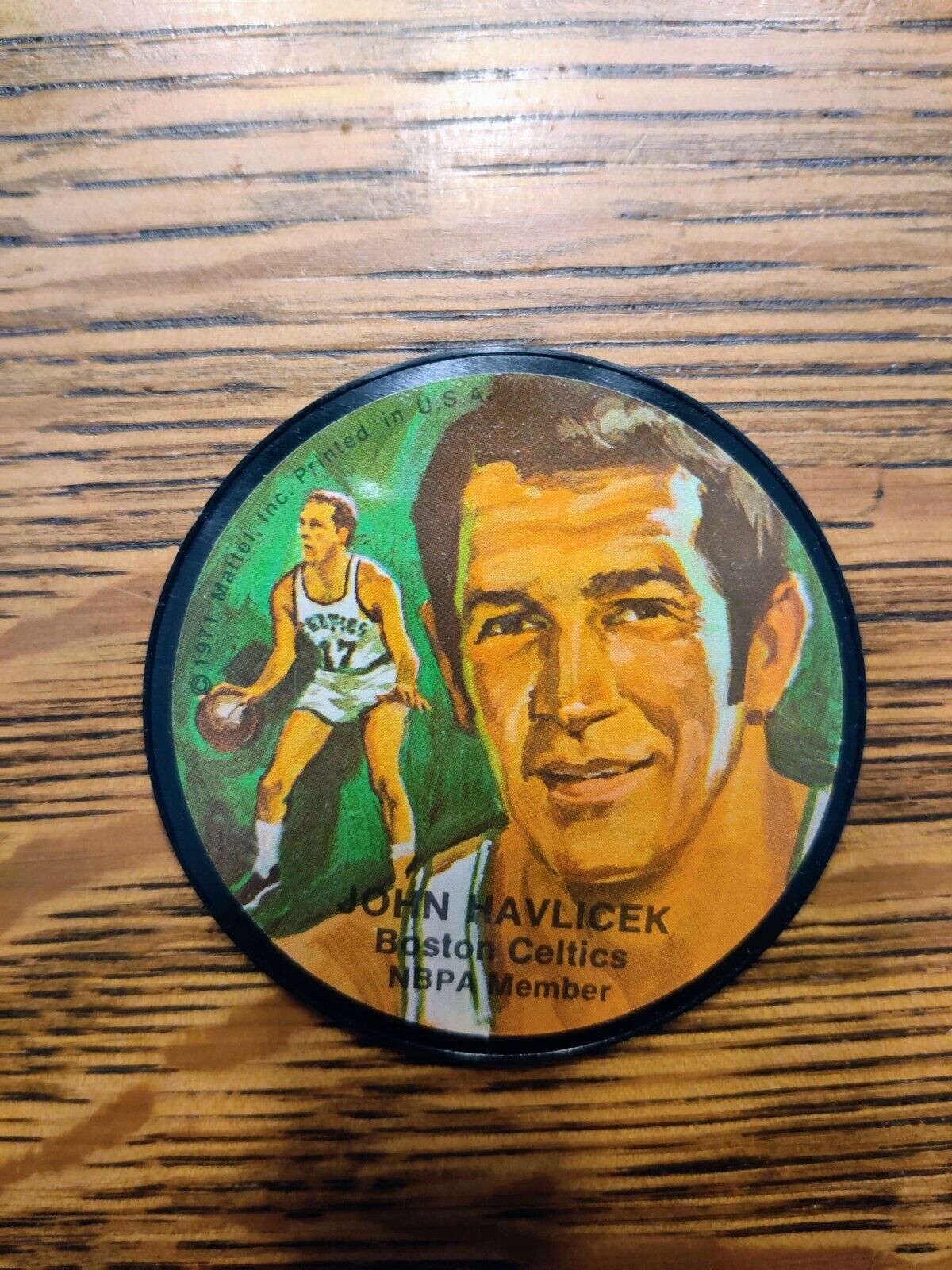 1971 Mattel Instant Replay Disc/Record, John Havlicek - Boston Celtics