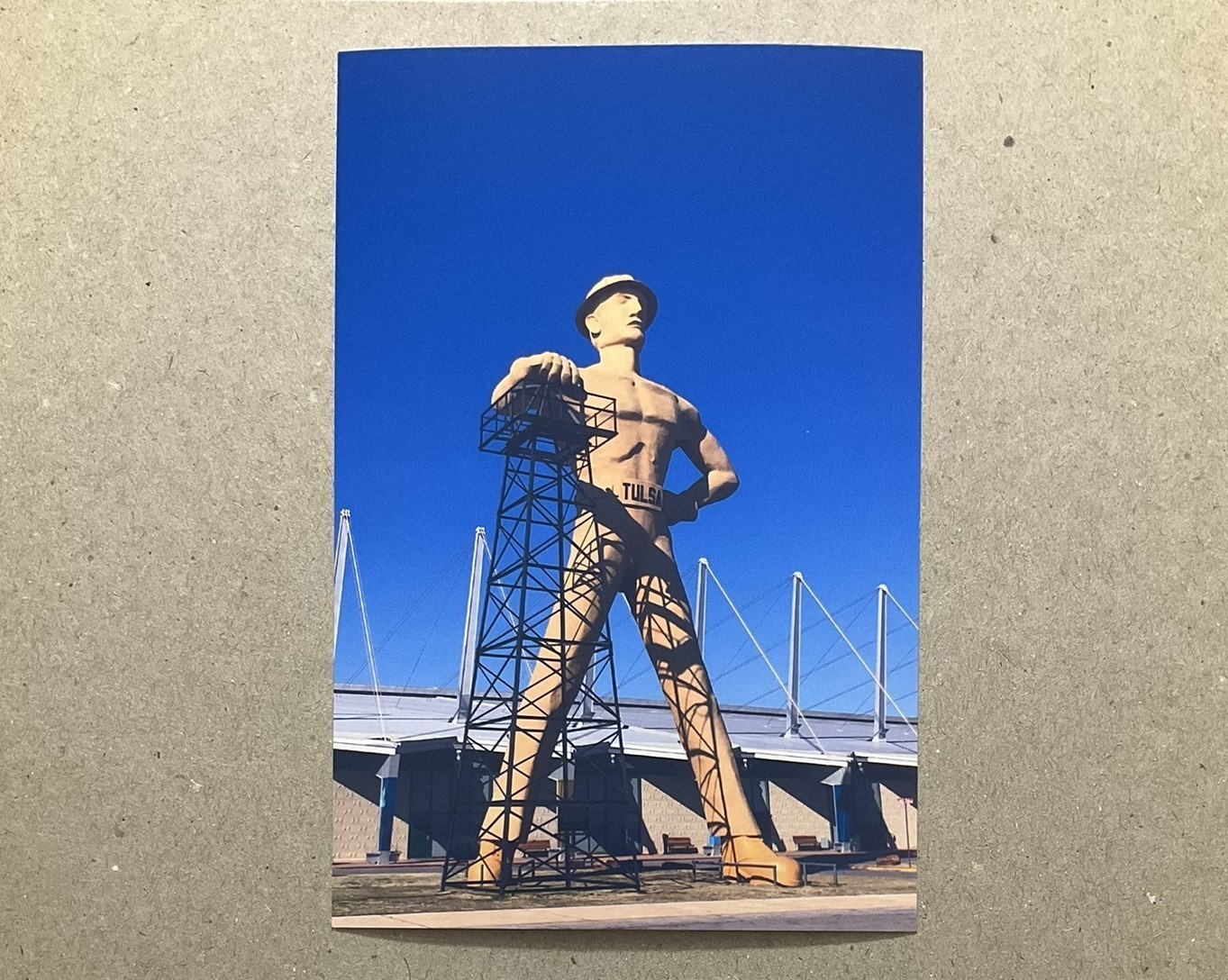 New postcard 4x6 Golden Driller Statue Tulsa Oklahoma New postcard 4x6 Golden Driller Statue Tulsa Oklahoma