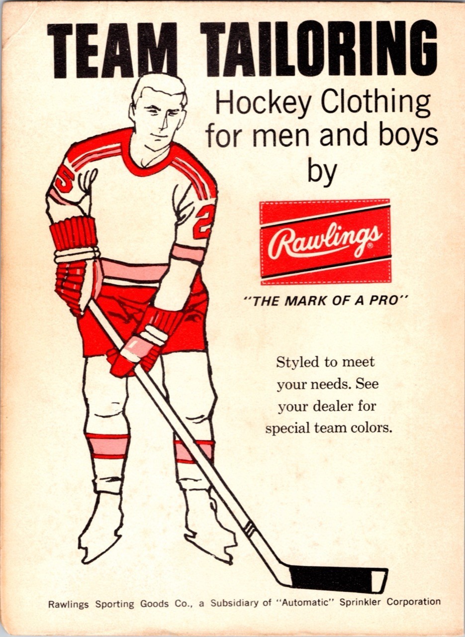 1970 Rawlings Hockey Clothing Print Ad Vintage Illustrated Sportswear Promo Page 1970 Rawlings Hockey Clothing Print Ad Vintage Illustrated Sportswear Promo Page