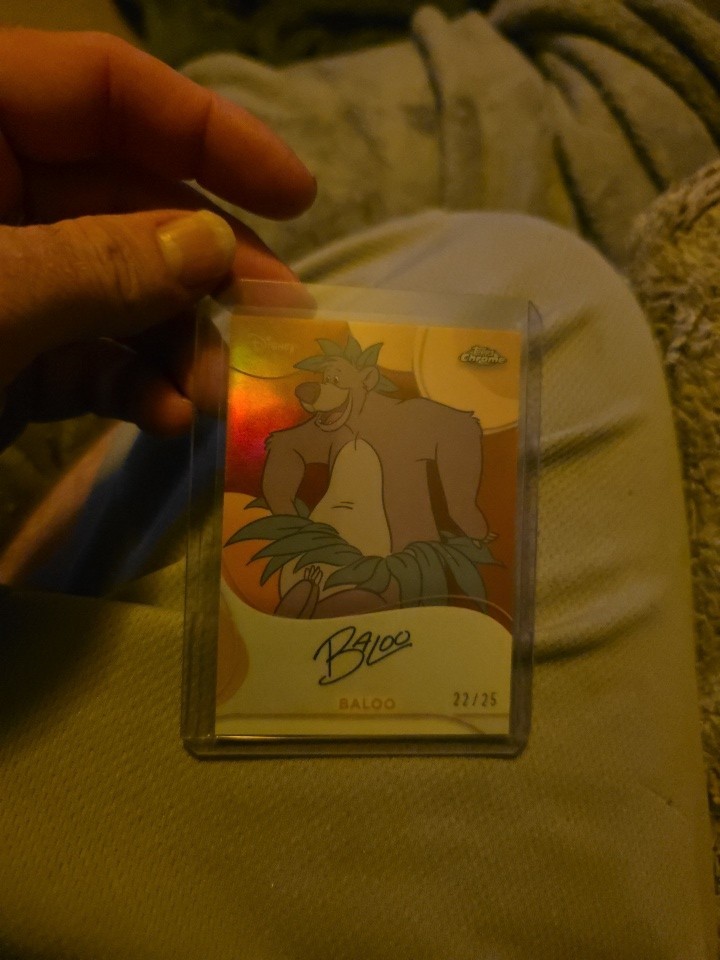 Topps Disney Chrome 2025 Baloo Auto /25