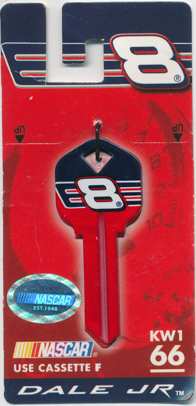 NASCAR #8 DALE EARNHARDT JR BLANK KEY KW1 66 
