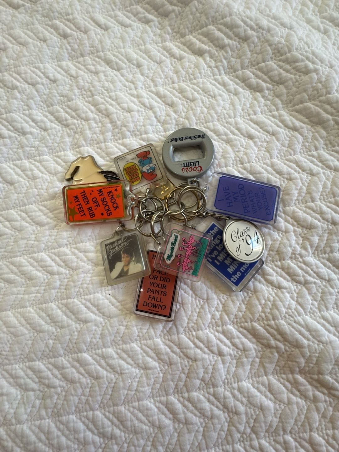 Vintage 90s Novelty Quote Keychain Lot Assorted Quotes Vintage 90s Novelty Quote Keychain Lot Assorted Quotes