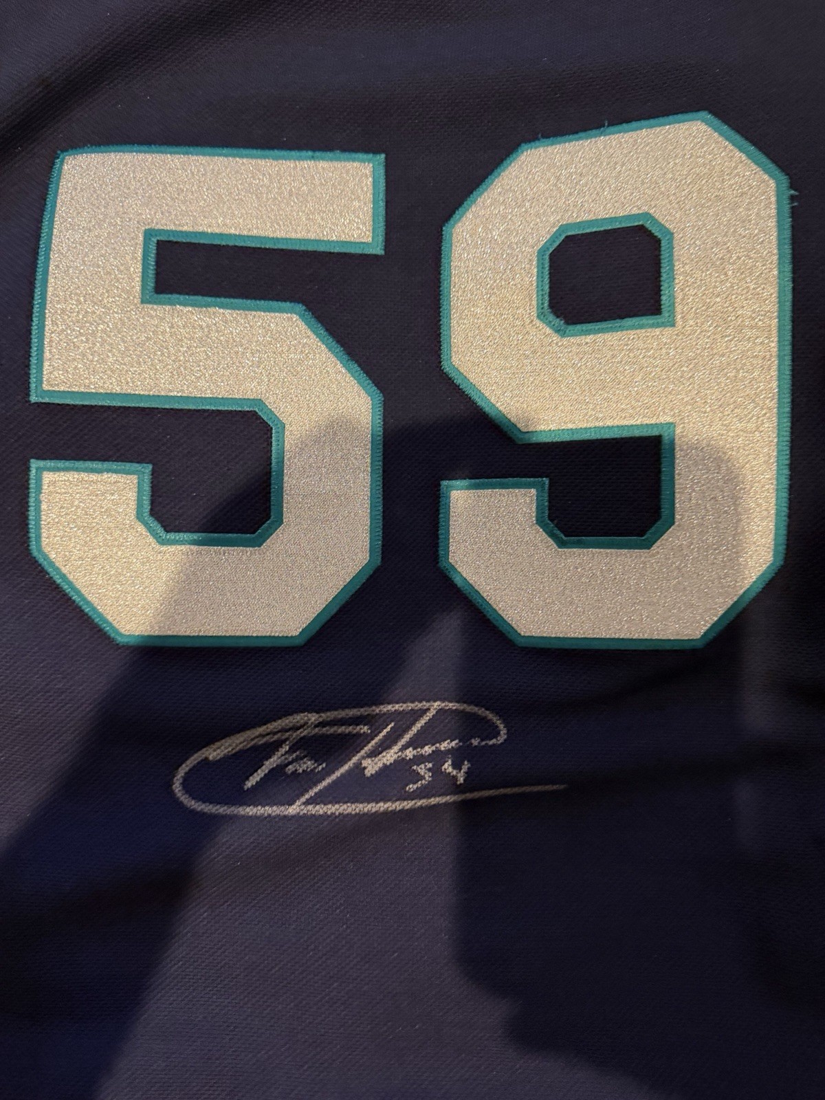 Felix Hernandez Seattle Mariners Mitchell & Ness #59 Signed Jersey MLB Felix Hernandez Seattle Mariners Mitchell & Ness #59 Signed Jersey MLB