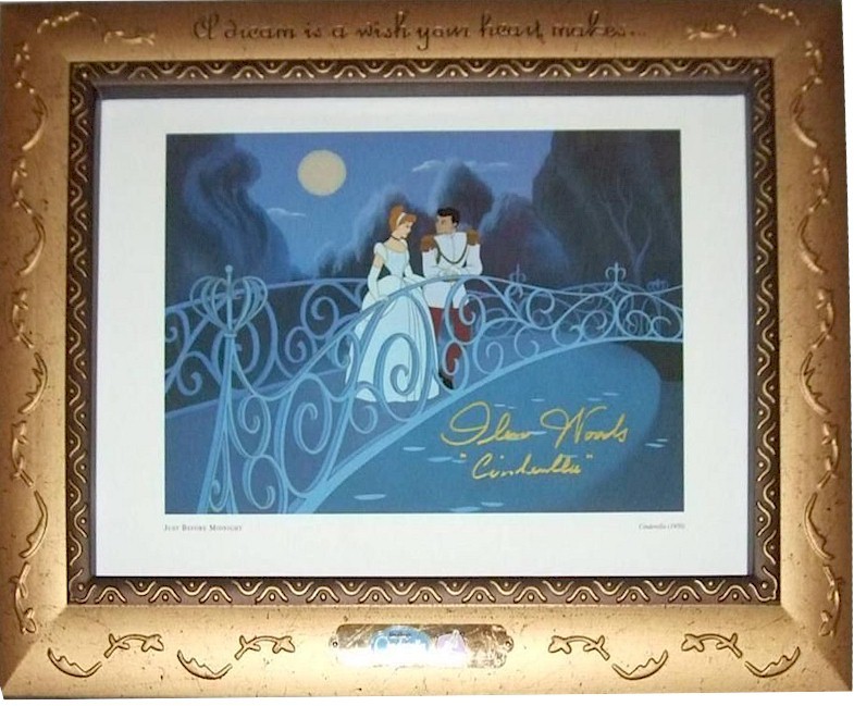 π΅ DELUXE FRAME hand signed REAL Cinderella 1950 Disney Voice Ilene Woods Dreams π΅ DELUXE FRAME hand signed REAL Cinderella 1950 Disney Voice Ilene Woods Dreams