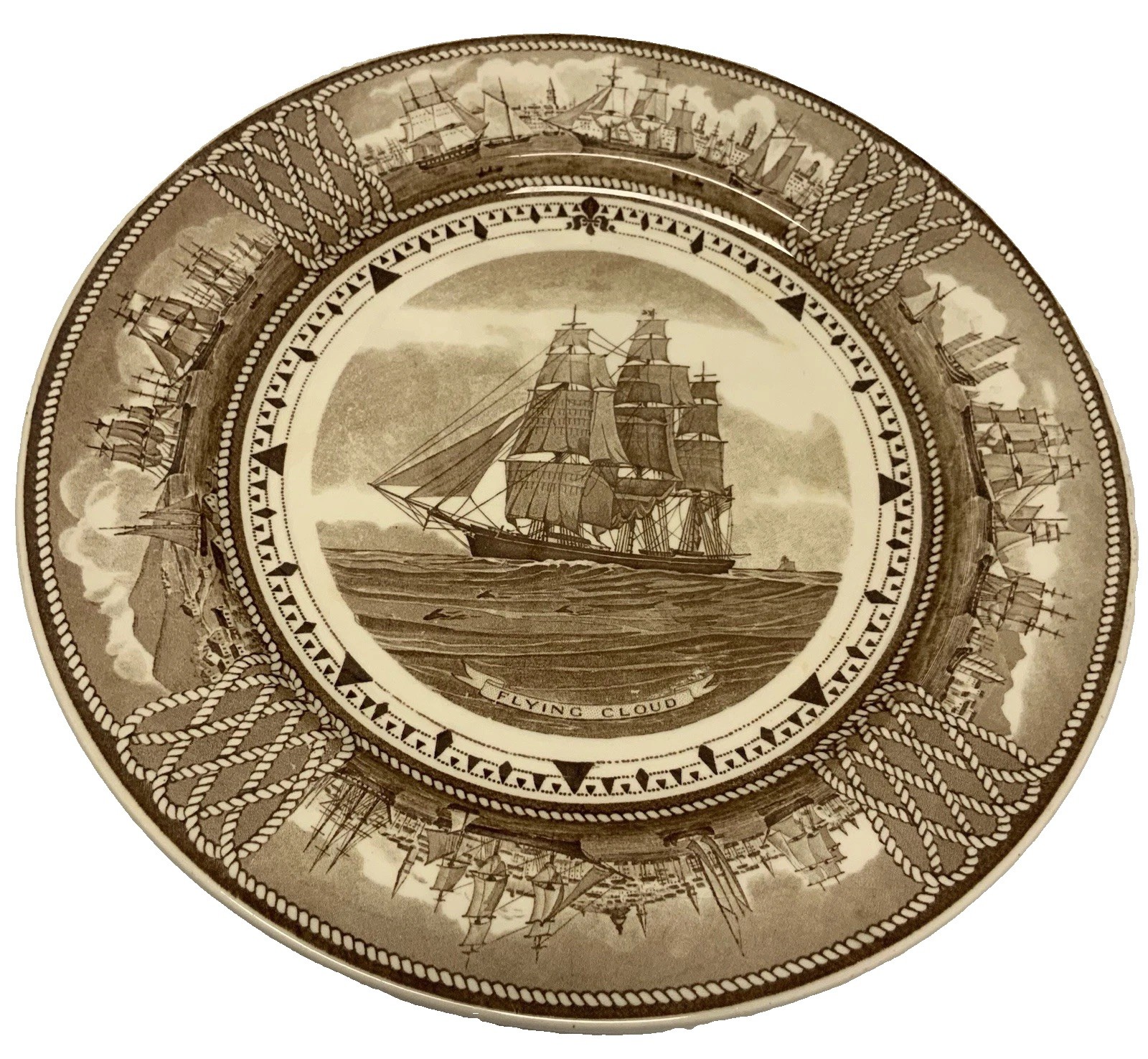Wedgwood The American Clipper Ship Plate \ Wedgwood The American Clipper Ship Plate \
