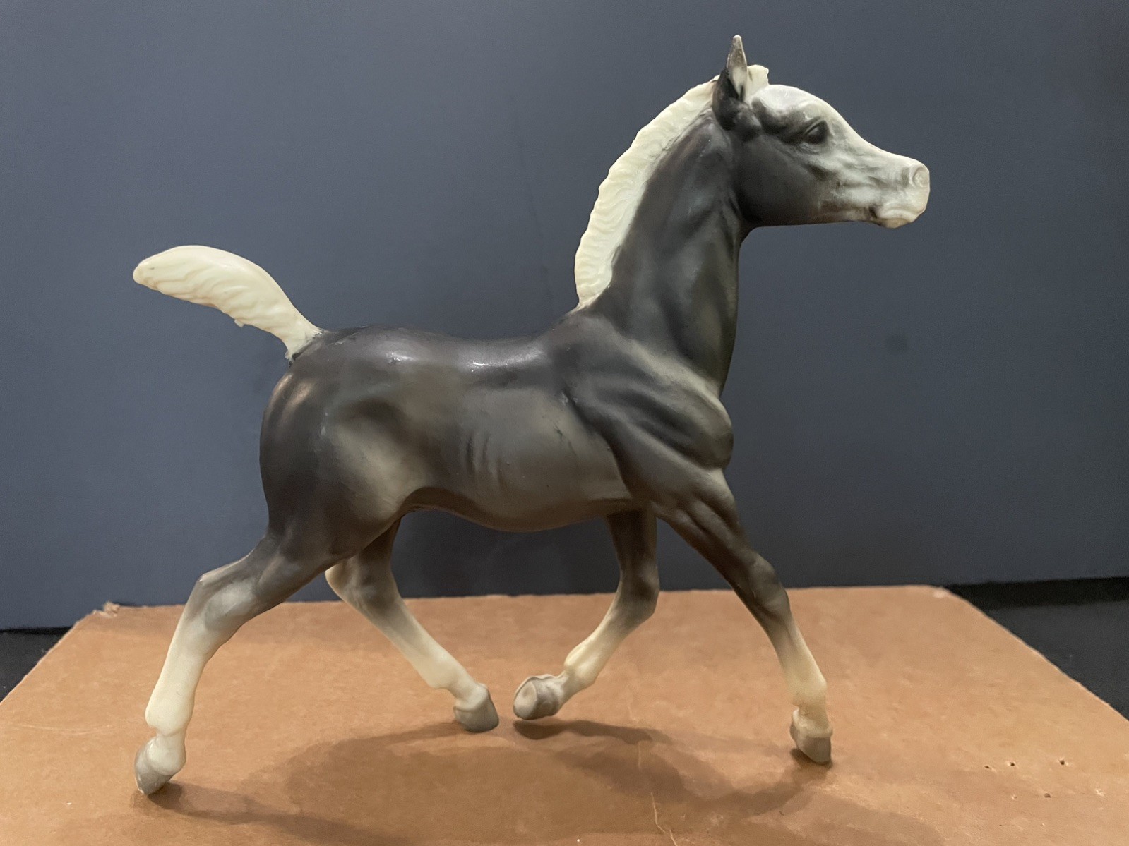 Vintage Breyer Gray and White Colt Model Horse 7 Inch Height by 7 Inch Length Vintage Breyer Gray and White Colt Model Horse 7 Inch Height by 7 Inch Length