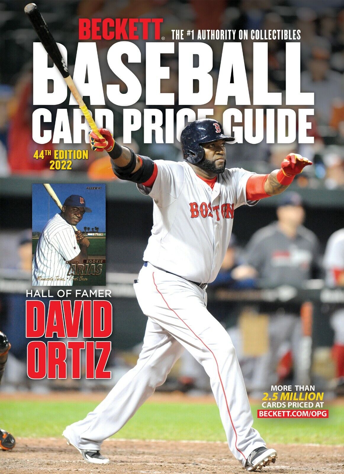 New 2022 Beckett BASEBALL CARD ANNUAL Price Guide 44th Edition with DAVID ORTIZ