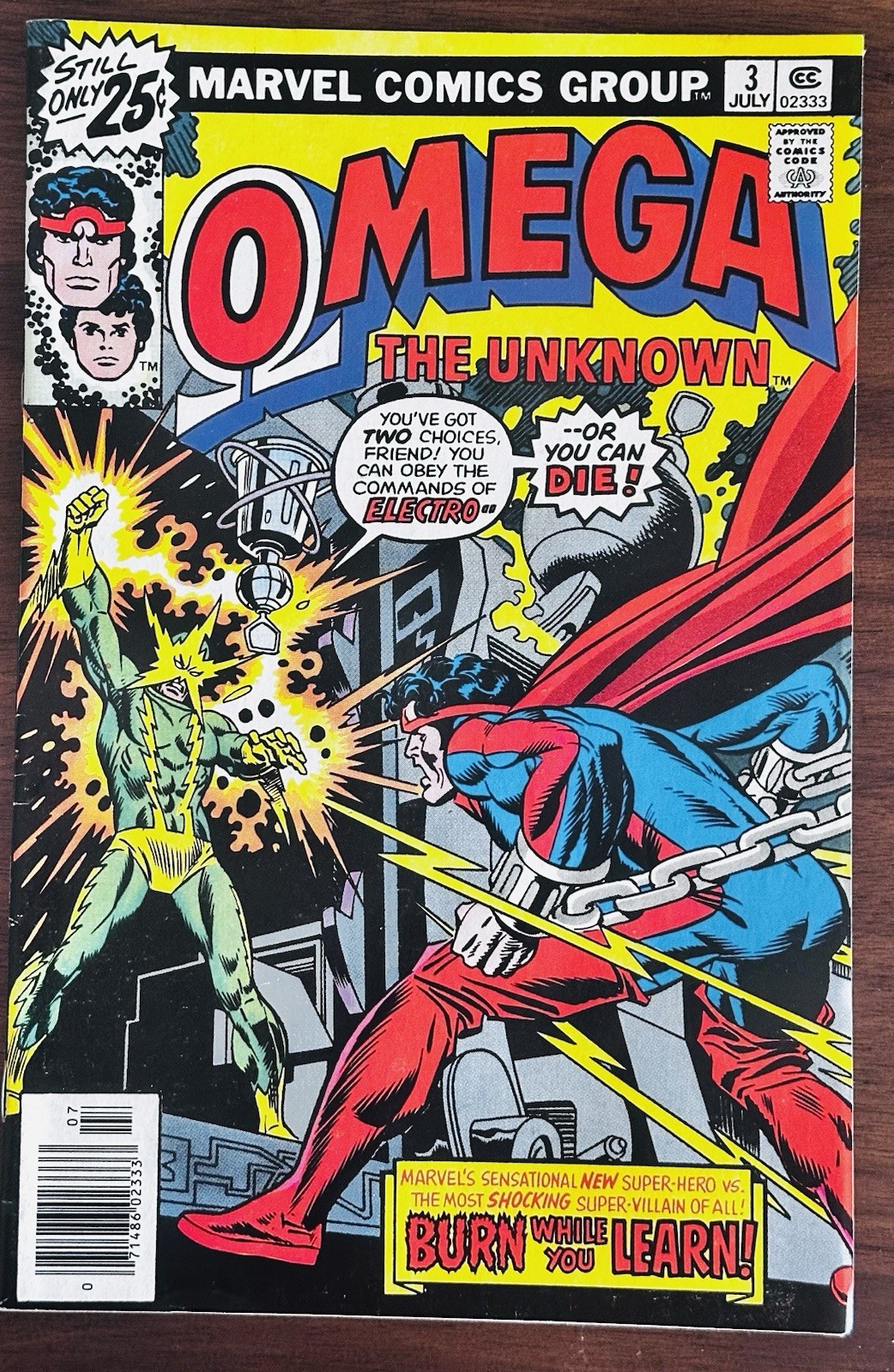 Marvel Comics Group Omega The Unknown 3 NM 9.8 1976 Electro Villain Buy Now Marvel Comics Group Omega The Unknown 3 NM 9.8 1976 Electro Villain Buy Now