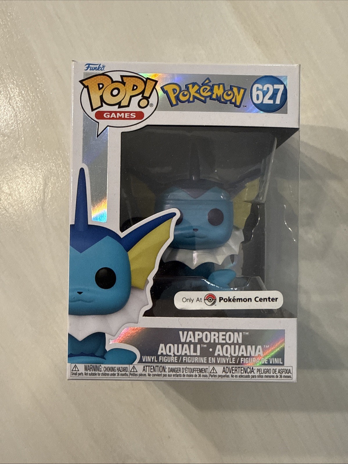 Funko POP Pokemon - Vaporeon #627 - Pokemon Center Exclusive