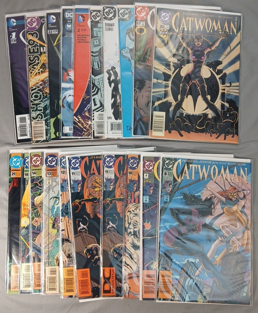 Catwoman Comic Lot (20) - Vol 2-5 Newsstand plus Batman & Robin #22 - Minor Keys Catwoman Comic Lot (20) - Vol 2-5 Newsstand plus Batman & Robin #22 - Minor Keys