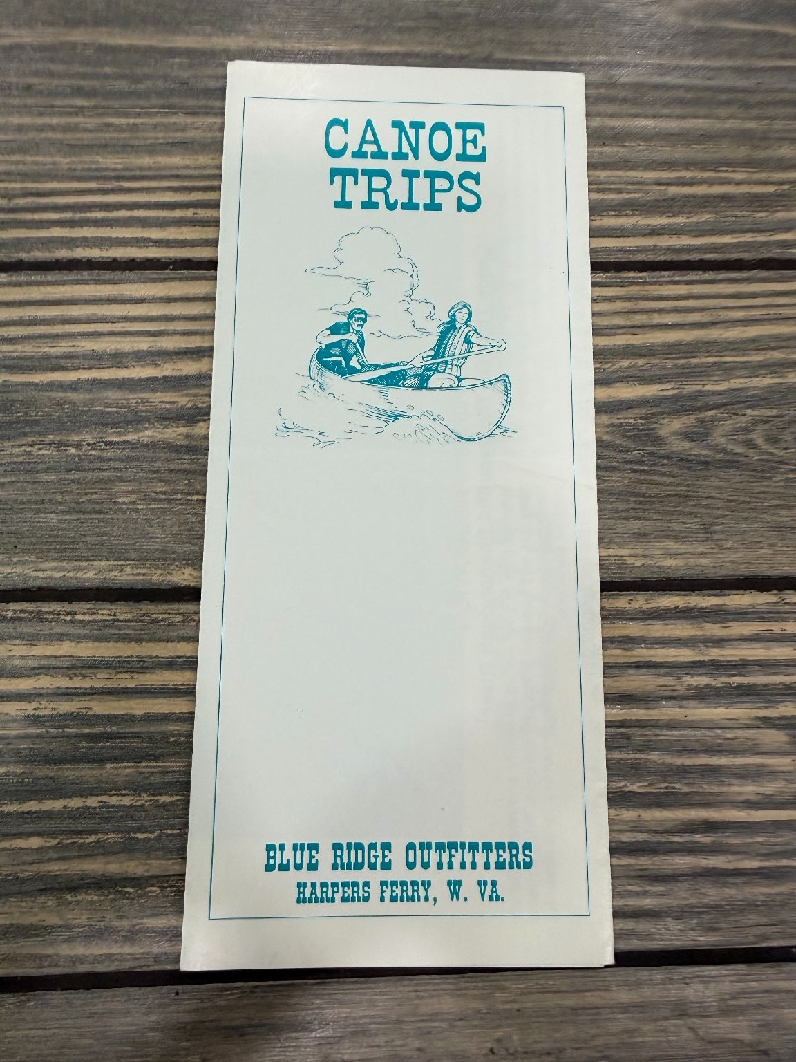 Vintage Blue Ridge Outfitters Harpers Ferry WV Canoe Trips Brochure Ephemera Vintage Blue Ridge Outfitters Harpers Ferry WV Canoe Trips Brochure Ephemera