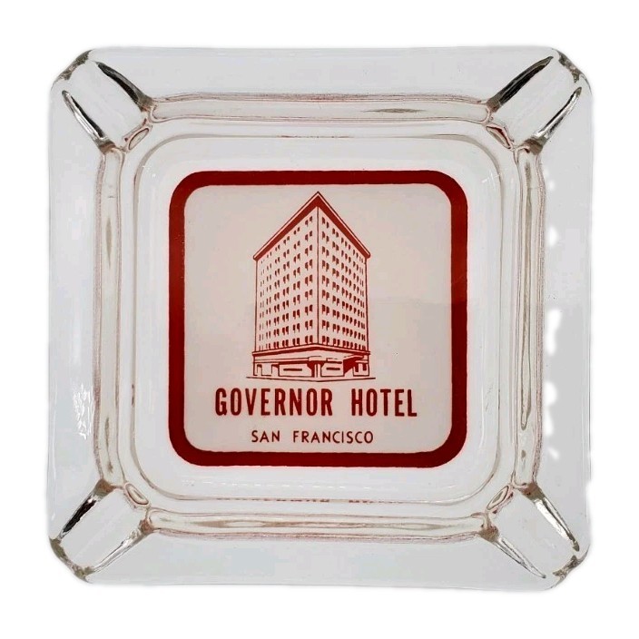 Vintage Marketing Ashtray / Governor Hotel / San Francisco California CA Vintage Marketing Ashtray / Governor Hotel / San Francisco California CA
