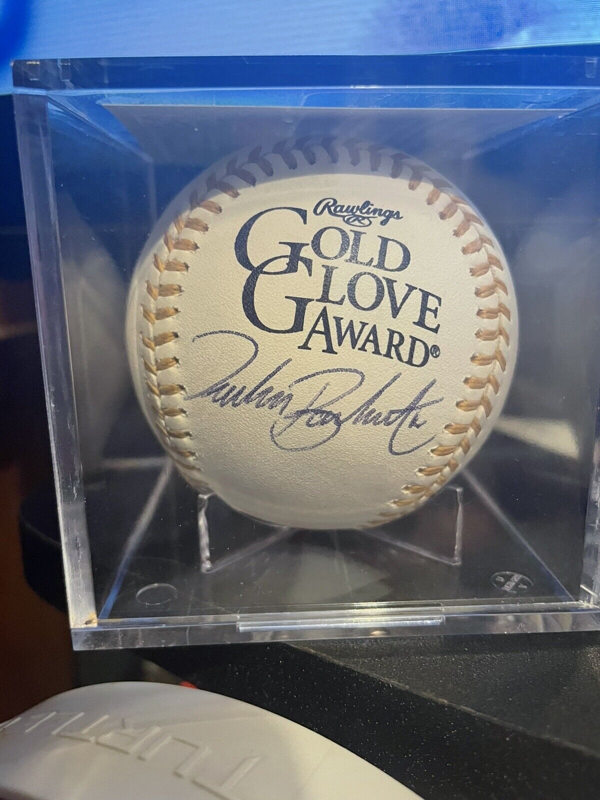 Tucker Barnhart Golden Glove Autographed Baseball